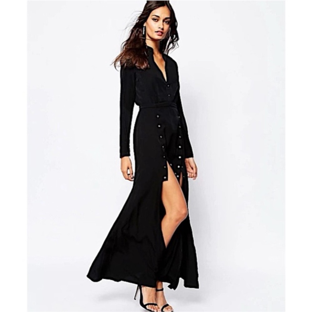 The Jetset Diaries Black Sahara Front Slit Maxi Dress - Picture 7 of 7
